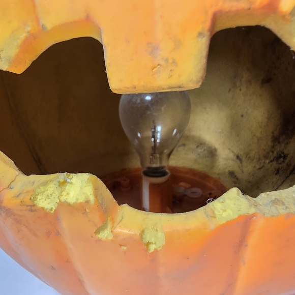 Gemmy Hard Foam Halloween Jack O Lantern Pumpkin Lantern Light Up, - Picture 14 of 16